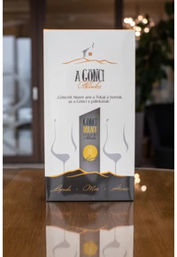 Díszdobozban 500 ml A Gönci - A Legenda 51° Gönci Barack Pálinka 2 db logózott pohárral Díszdobozban 500 ml A Gönci - A Legenda 51° Gönci Barack Pálinka 2 db logózott pohárral